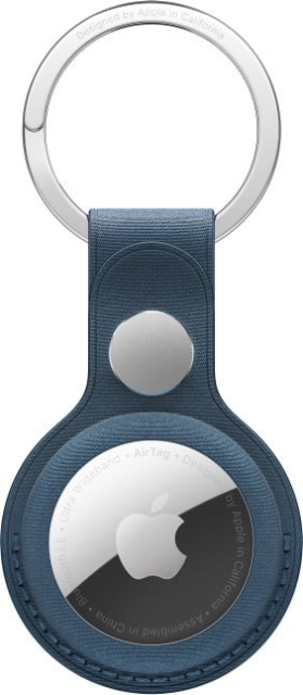 Apple FineWoven AirTag nyckelring, havsblå
