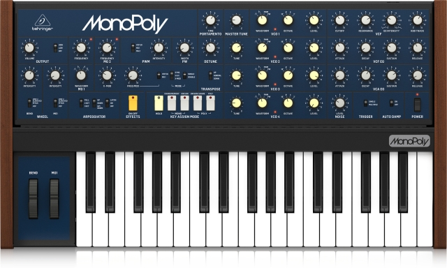 BEHRINGER Monopoly analog synthesizer