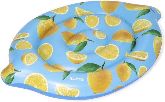 Bestway Badmadrass med citrondoft, 176 x 122 cm