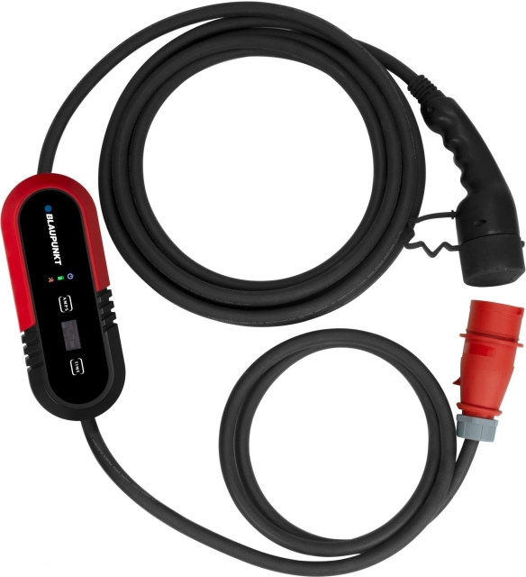 blaupunkt P3PM2T2 - Elbilsladdare med regulator, 8 m, 3-fas, CEE-Type2