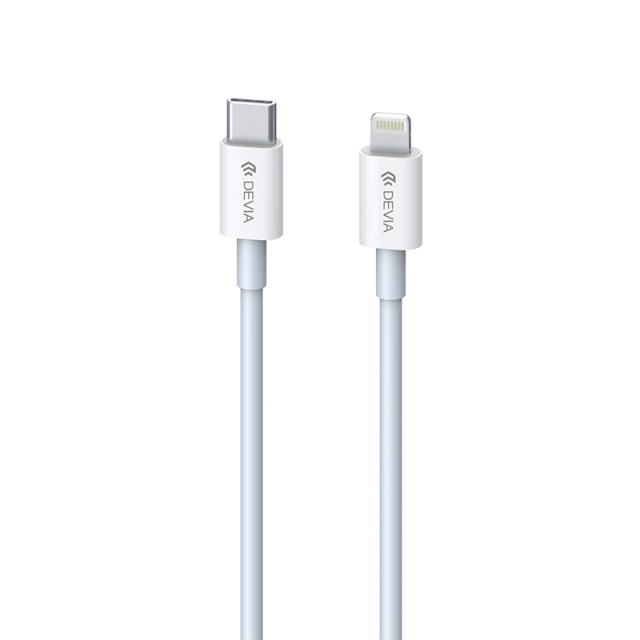 Devia-kabel Smart EC146 PD USB-C - Lightning 20W 3A vit