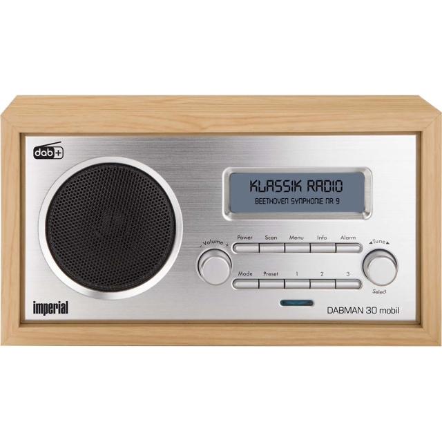 imperial DABMAN 30 Mobil DAB+ / FM-radio Trä