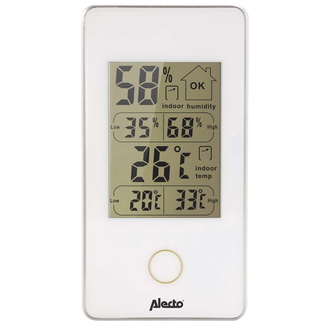 Alecto Digital inomhustermometer vit