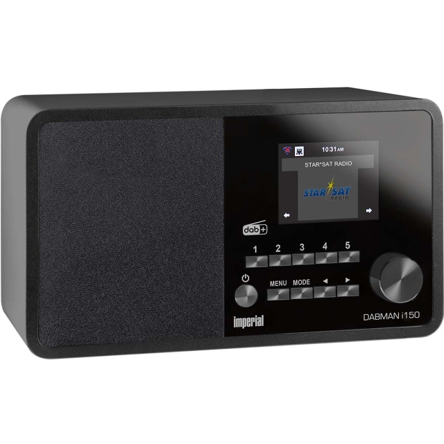 imperial DABMAN i150 Kompakt hybridradio för Internet / DAB+ / FM Svart