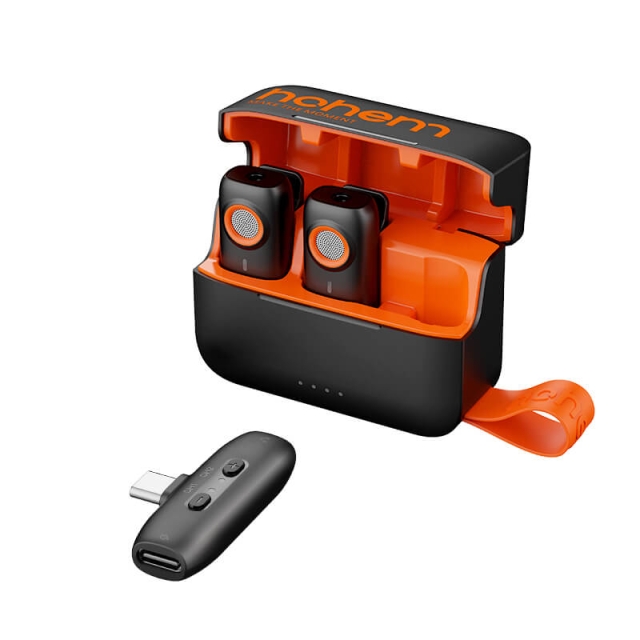Hohem Mikrofon MIC-01 2TX 1RX Med Laddfodral USB-C