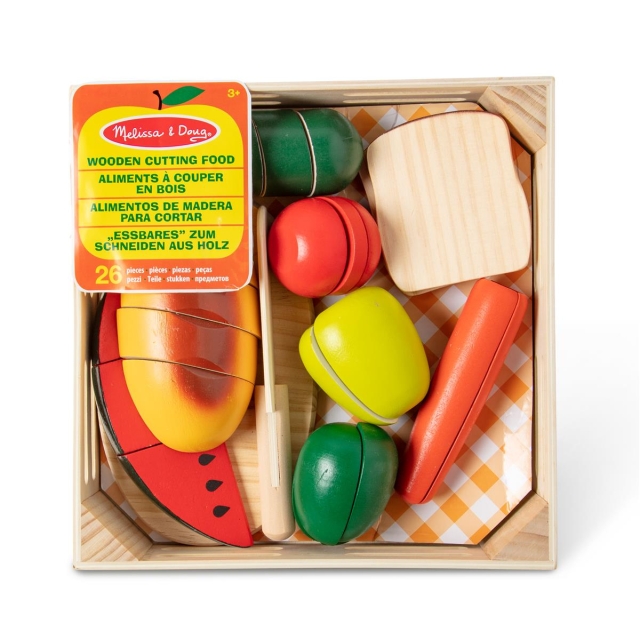 Melissa & Doug Food Play Träskärbräda Mat