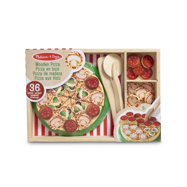 Melissa & Doug Food Play Träpizza