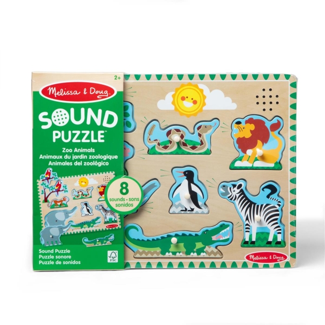 Melissa & Doug Ljudpussel Djurparksdjur