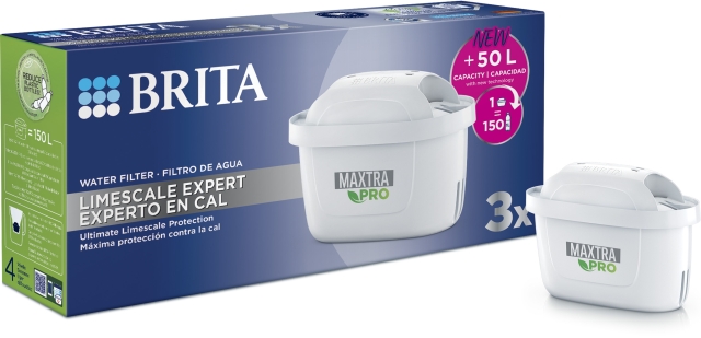BRITA Maxtra Pro Kalkfilter för avkalkning, 3 st