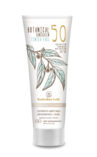 Australian Gold Botanical Tinted Face Cream SPF 50 88 ml - Ljus/blank