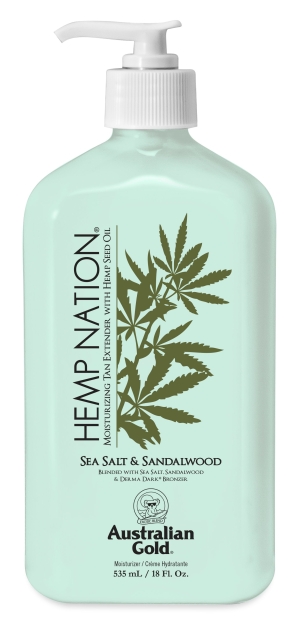 Australian Gold Hemp Nation Sea Salt & Sandalwood Tan Extender Body Lotion 535 ml