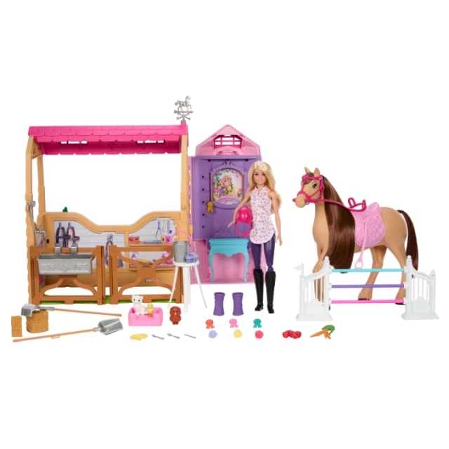 Barbie - Den stora hästjakten - det ultimata stallet (HXJ44)