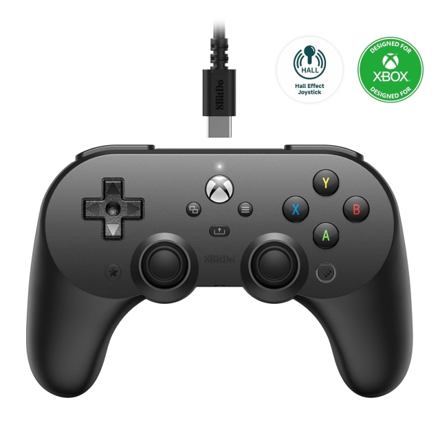 8Bitdo Pro 2 trådbunden Xbox Gamepad Svart