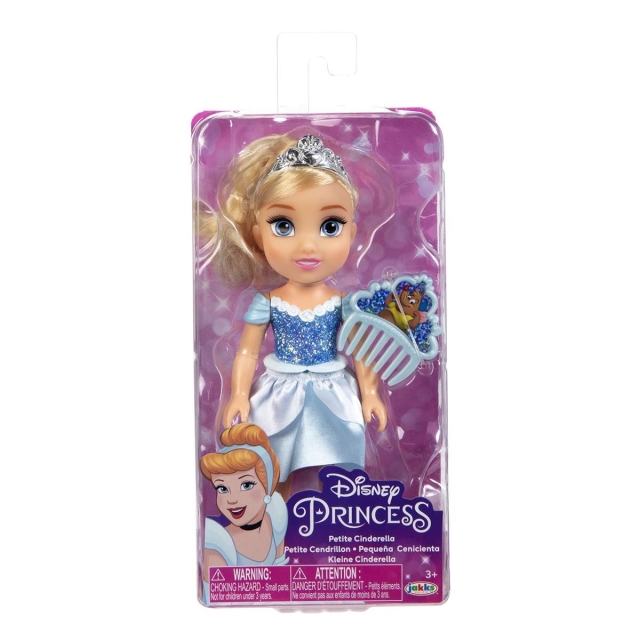 JAKKS Pacific Disney Princess 6 tums liten docka med kam Askungen