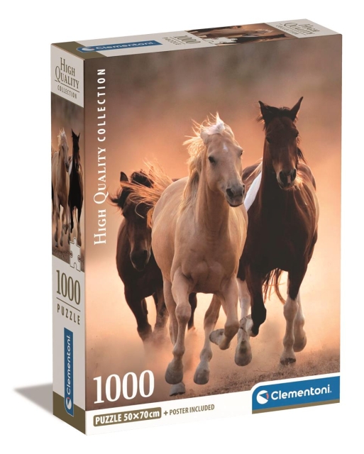 Clementoni 1000 st CB High Quality Collection Springande hästar
