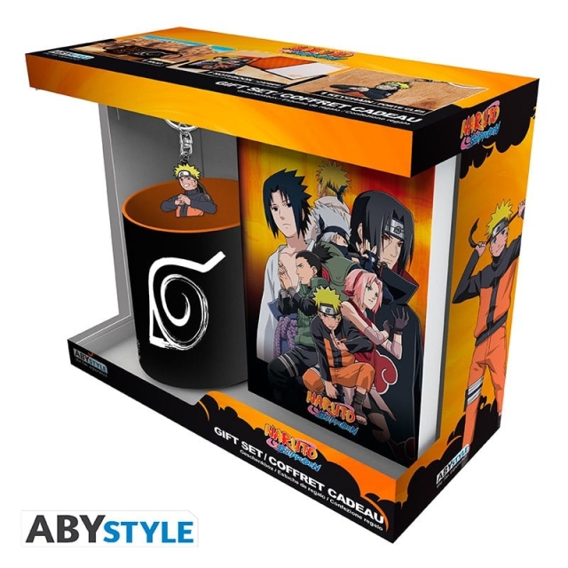 Abysse NARUTO SHIPPUDEN - Pck Mug320ml + Nyckelring PVC + Anteckningsbok Naruto