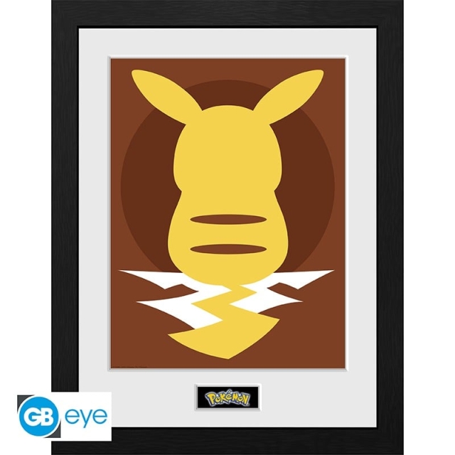 Abysse POKEMON - Inramat tryck Pikachu Silhouette 25 (30x40)