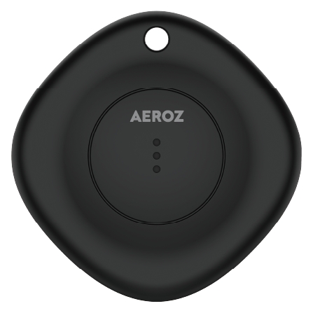 AEROZ TAG-1000 Black - Nyckelsökare för användning med iPhone - Fungerar med Apples Find My-app