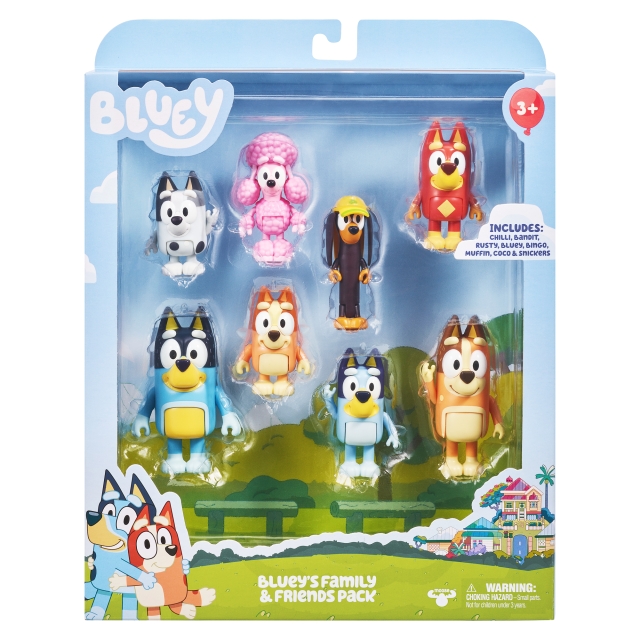 BLUEY multipack med 8 figurer - S3 (90128)
