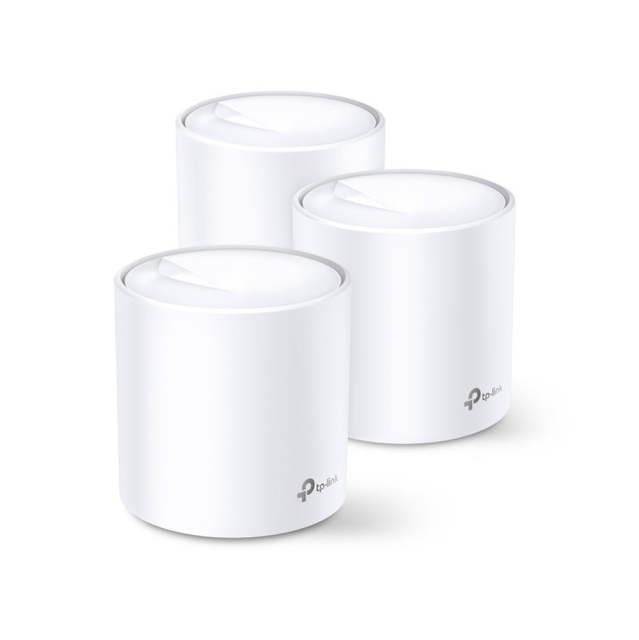 TP-Link Deco X60 (3-pack) Wi-Fi 6 AX Wi-Fi-system med nät för hela hemmet