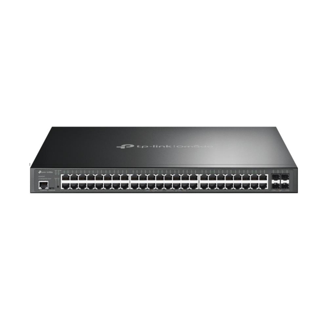 TP-Link JetStream 52-portars Gigabit- och 4-portars 10GE SFP+ L2+-hanterad switch med 48-portars PoE+