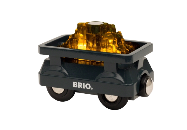 BRIO Upplyst guldfärgad vagn (33896)