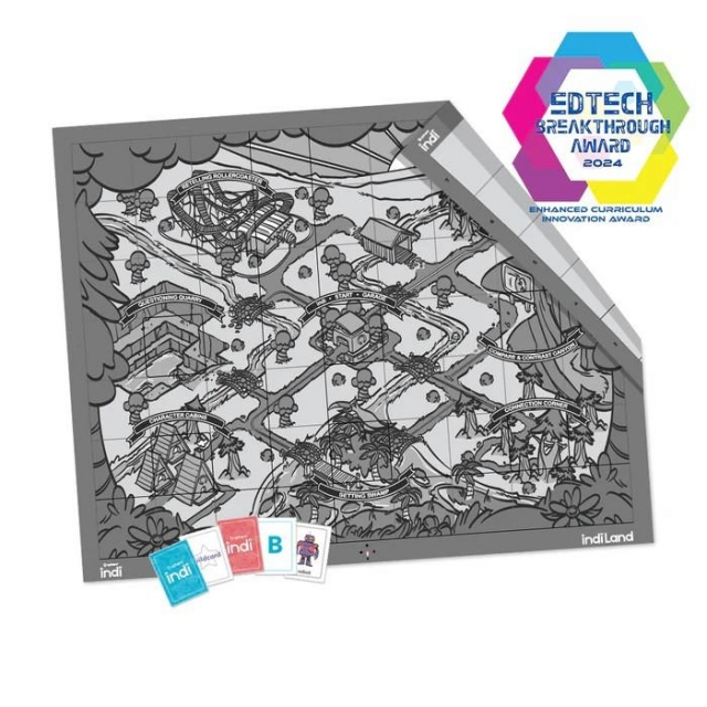 Sphero indi kodmatta och kort för läs- och skrivinlärning