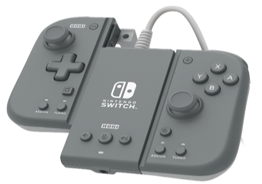 Hori Switch Split Pad kompakt tillbehörssats (grå)
