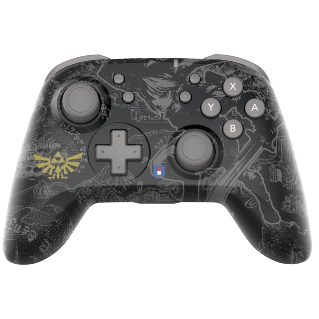Hori HoriPAD trådlös (Zelda - svart och grå)