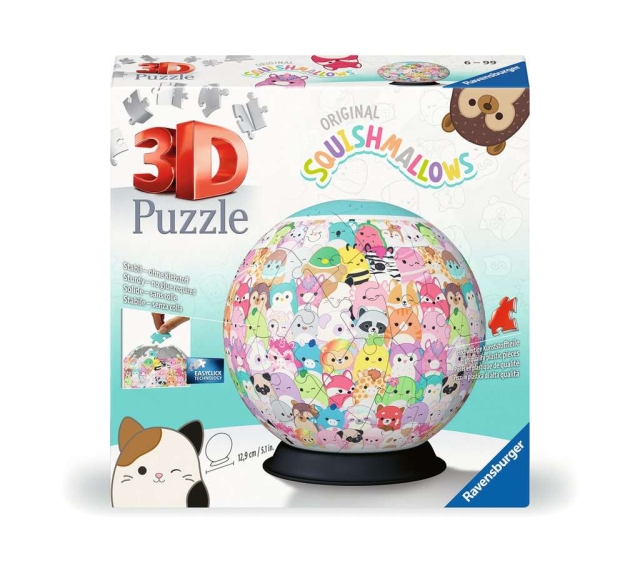 Ravensburger Pussel Squishmallows 3D Ball 72p