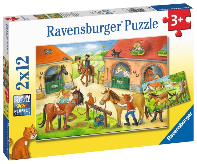 Ravensburger Happy Days i stallet 2x12p - 05178
