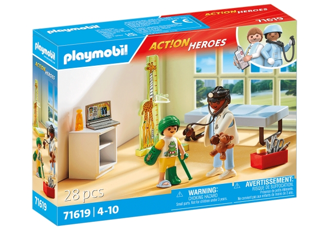 Playmobil Barnläkare med nallebjörn (71619)