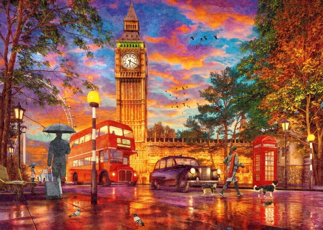 Ravensburger Pussel Solnedgång vid Parliament Square 1000p (12000184)