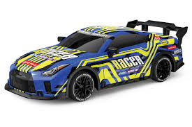 TEC-TOY Racer R/C 1:18 2,4GHz m/ljus & Try Me - blå/gul (471267)