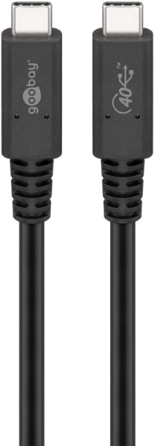 Goobay Sync & Charge USB-C™-kabel, USB4™ Gen 2x2, 240 W, 2 m USB-C™-kontakt > USB-C™-kontakt