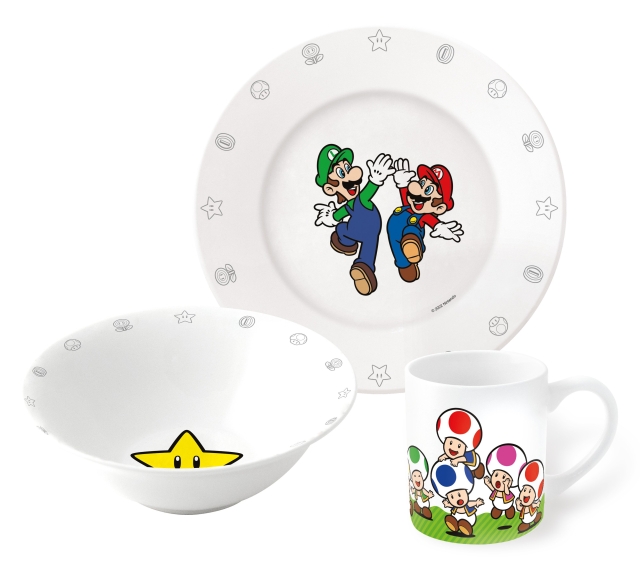 Super Mario Stor - 3-Piece Ceramic Gift Set - Super Mario (20045)