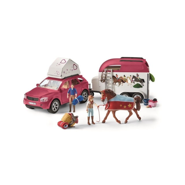 Schleich Horse Club - Hästäventyr med bil och släp (42535)