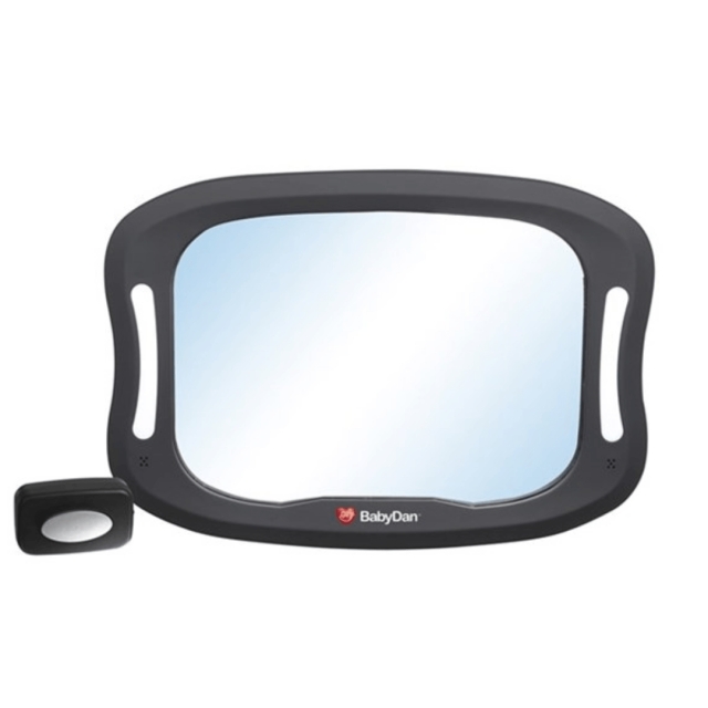 BabyDan Bilspegel med LED-ljus