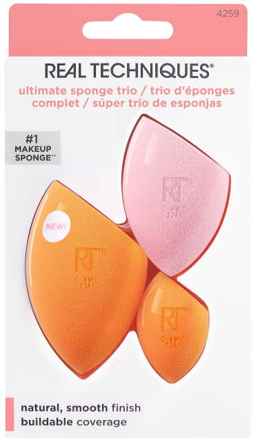Real Techniques Ultimate Sponge Trio Orange/Rosa