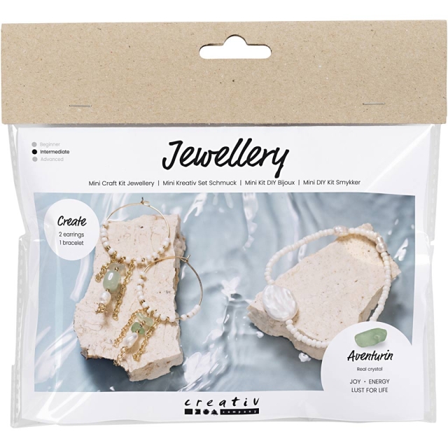 DIY Kit Minipysselkit - Smycken Aventurin (977691)