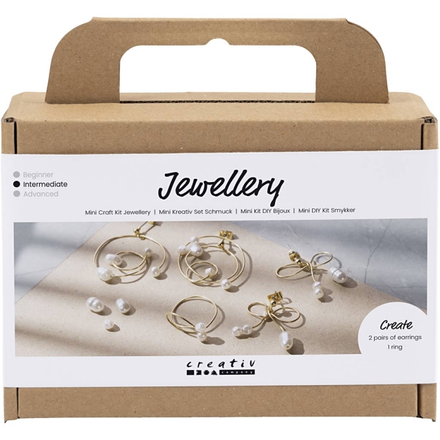 DIY Kit Minipysselkit - Smycken - Örhängen i ståltråd (977751)