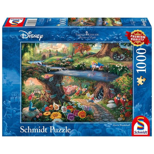 Schmidt Thomas Kinkade: Disney, Alice i underlandet (1000 bitar) (SCH9636)