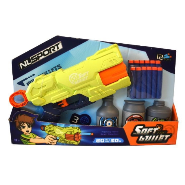 GA-Toys Dartpistol av mjukt skum - 28 cm - 2 blandade färger
