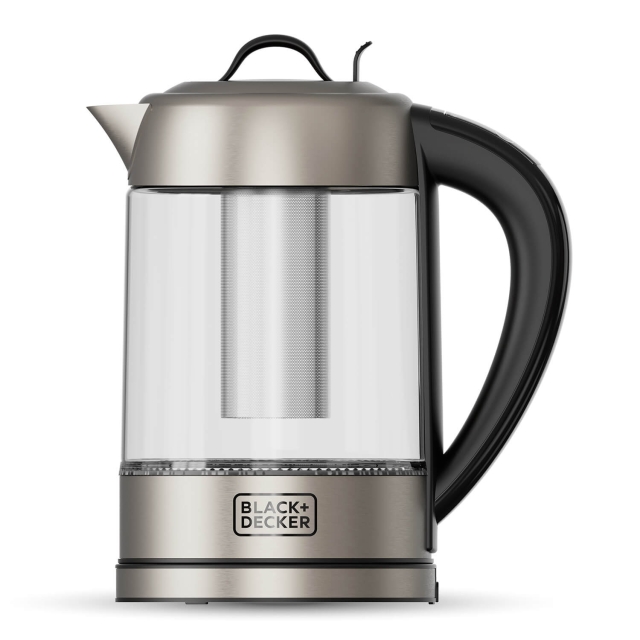 BLACK+DECKER Vattenkokare  i Glas med Té-filter 1,7L