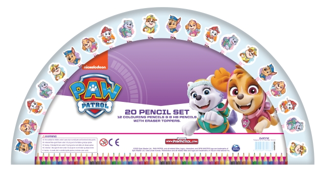 Paw Patrol Paw Patrol Barnlicenser - Rosa pennset med 20 pennor - (045607053)