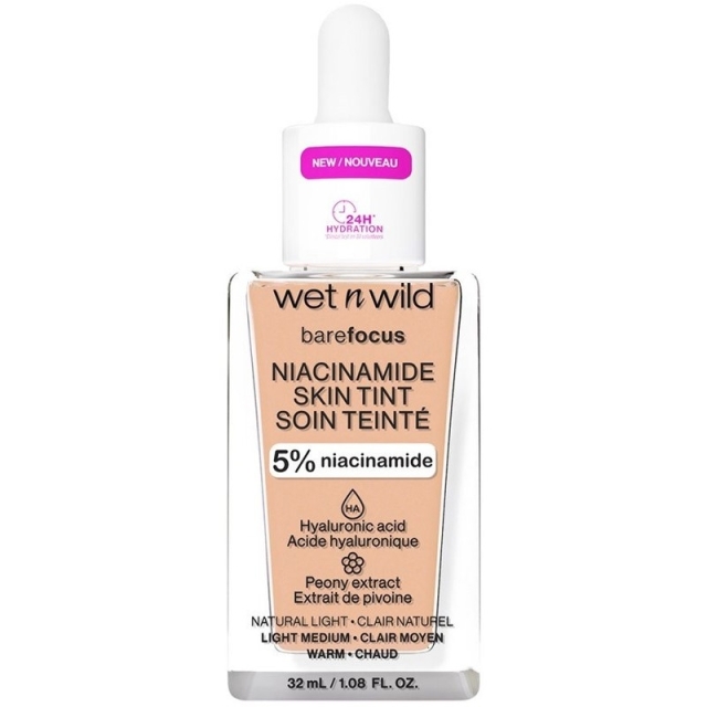 Wet n Wild Bare Focus Niacinamide Skin Tint 32ml - Light
