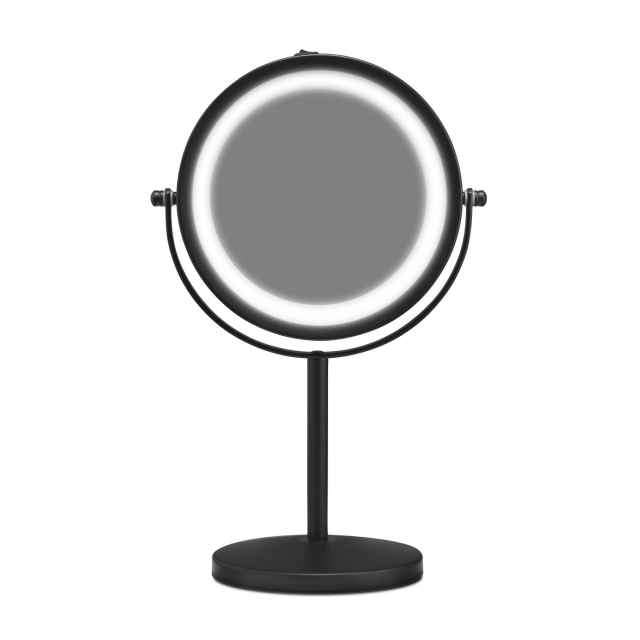 Gillian Jones Bordsspegel med starkt LED-ljus - Matt svart