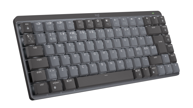 Logitech MX Compact mekaniskt trådlöst upplyst tangentbord - Nordic - Clicky Switch