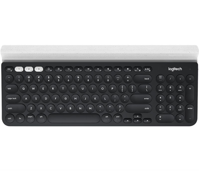 Logitech K780 Multi-Device Wireless Keyboard, grå/vit (Nordic)