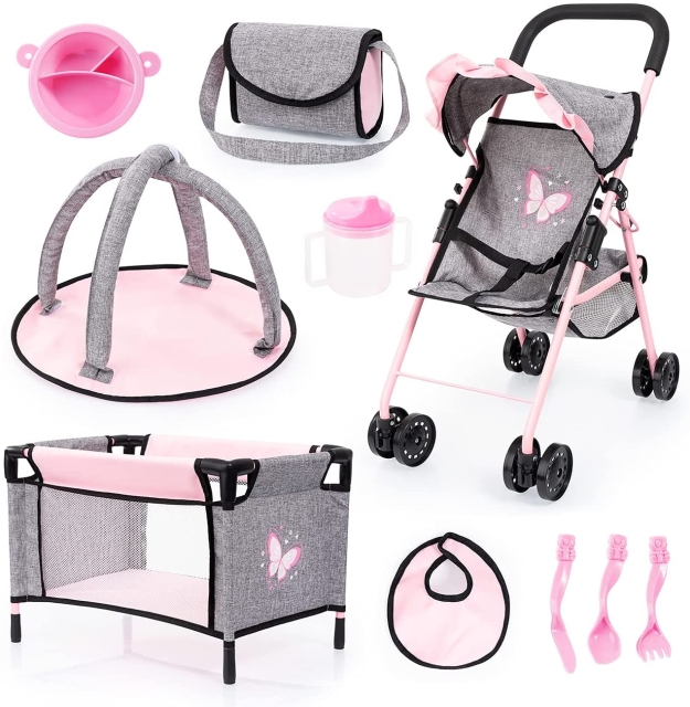 Bayer Buggy-set med fjärilar (21533AB)